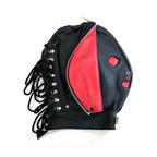 Rouge Fly Trap Mask (Black/Red) – Soft Leather Hood Mask Default Title > Bondage Gear > Masks