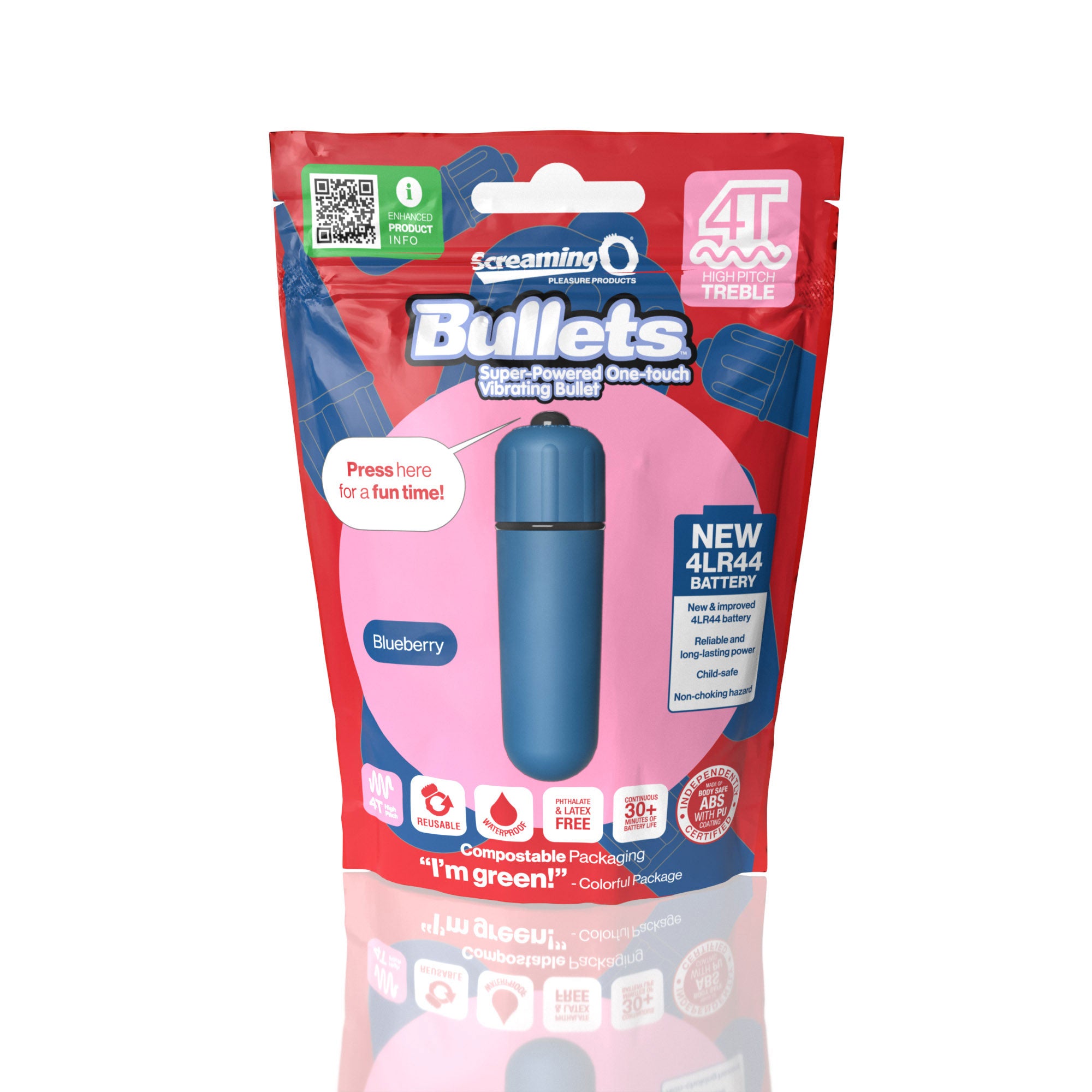 Screaming O Bullets 4T High Pitch Treble – Waterproof Compact Vibrating Bullet > Vibrators > Mini Vibrators