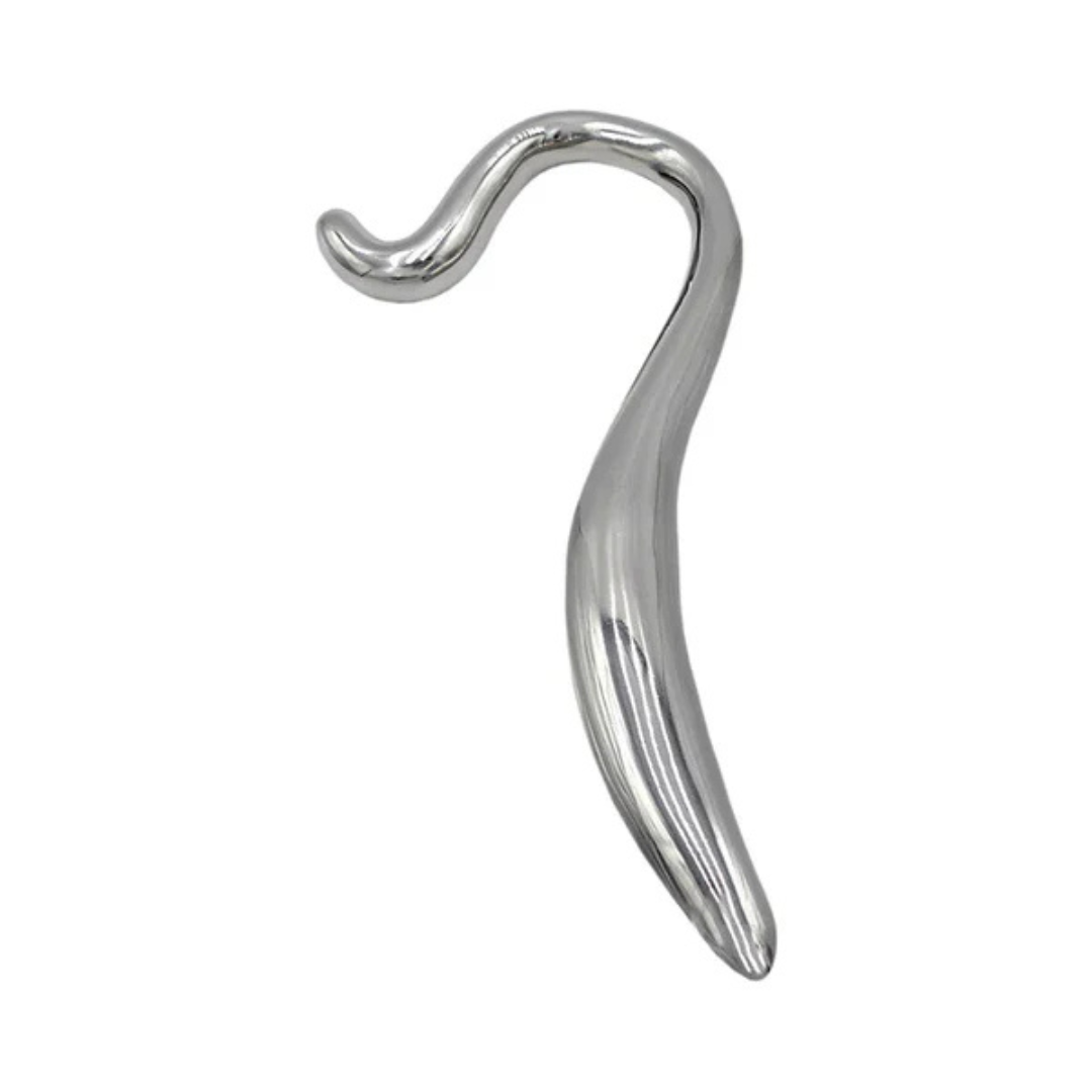 Rouge Steel Hollow Curved Wand – Surgical Grade Stainless Steel Wand Default Title Medical Themed