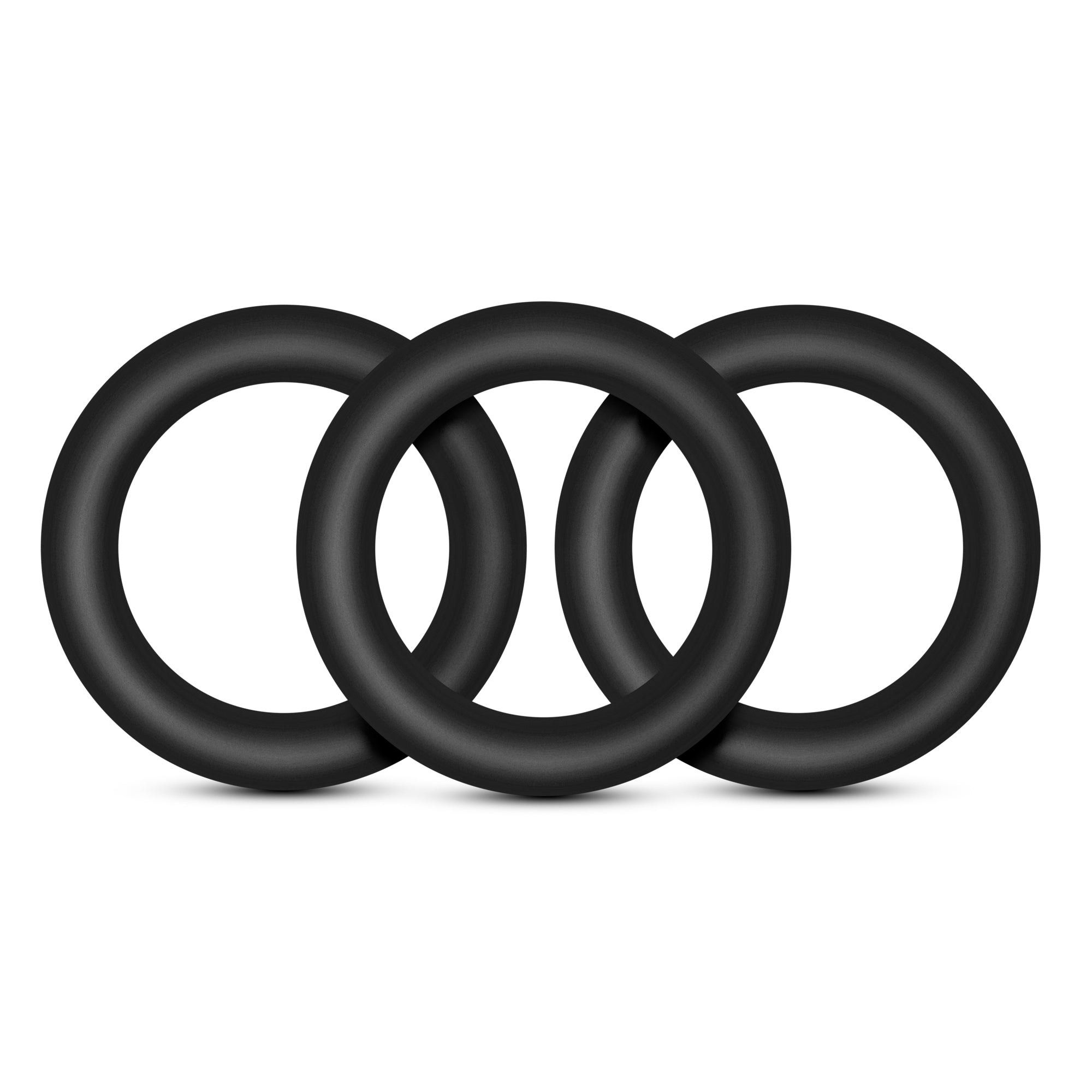 Performance VS2 Pure Premium Silicone Small Cock Rings Set of 3 Black COCK RING Set