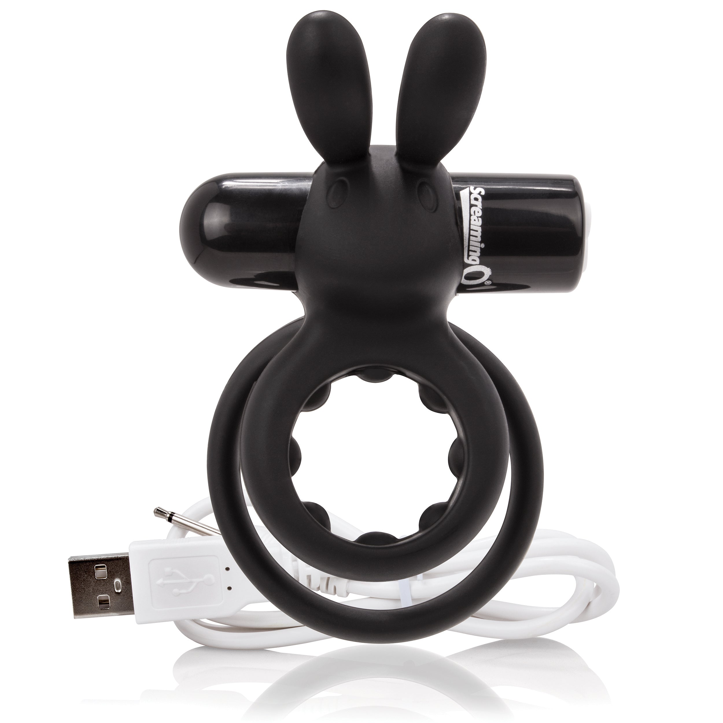 Charged Ohare – Rechargeable Double Cock Ring Rabbit Vibrator > Sex Toys > Couples Toys