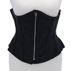Rouge Leather Corset in Black Size Large Extra Large Default Title > Clothes > Accessories