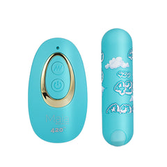 Maia JESSI 420 Remote - Sky  7.6 cm USB Rechargeable Bullet with Wireless Remote