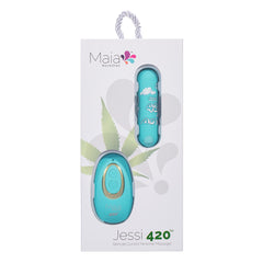 Maia JESSI 420 Remote - Sky  7.6 cm USB Rechargeable Bullet with Wireless Remote