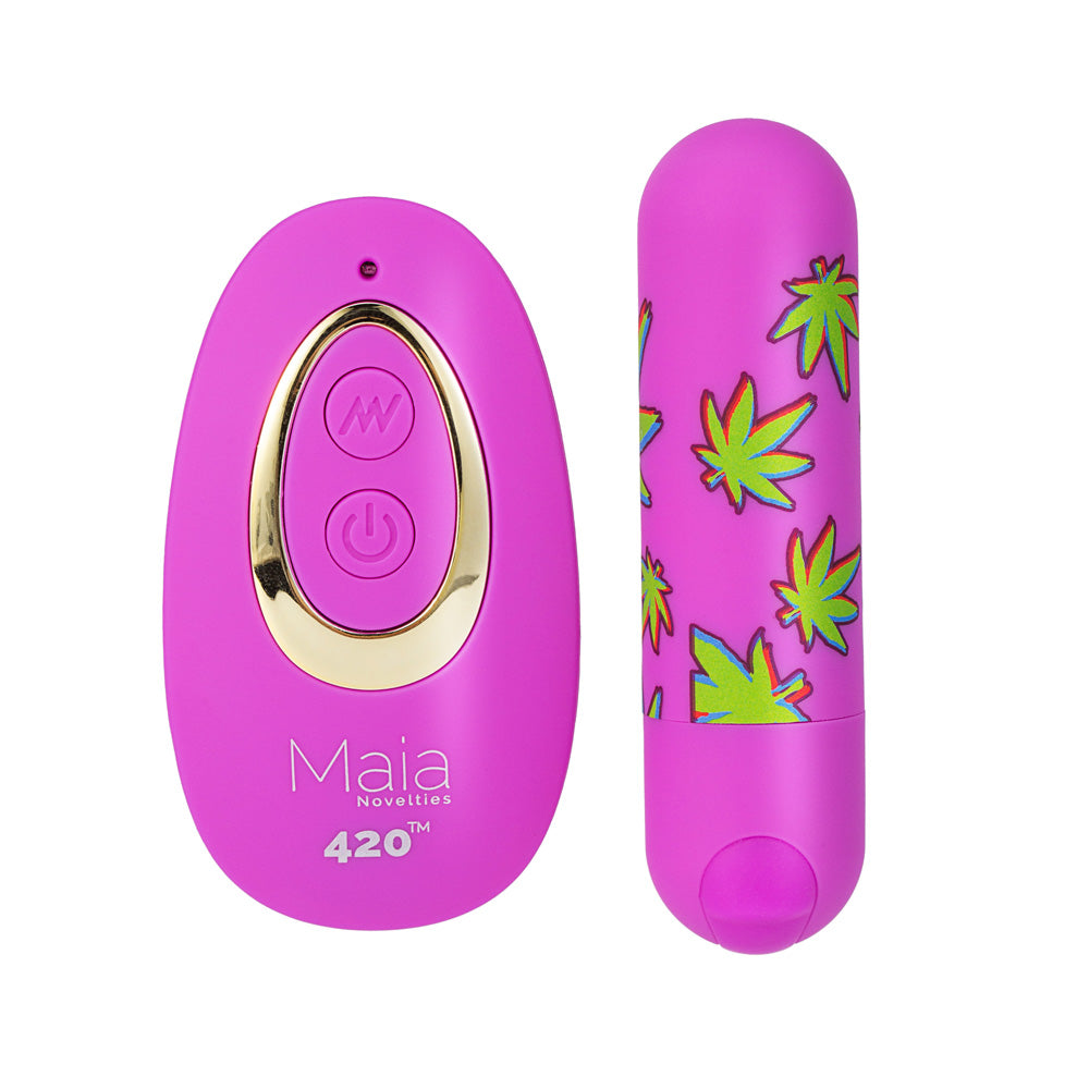 Maia JESSI 420 Remote -  7.6 cm USB Rechargeable Bullet with Wireless Remote