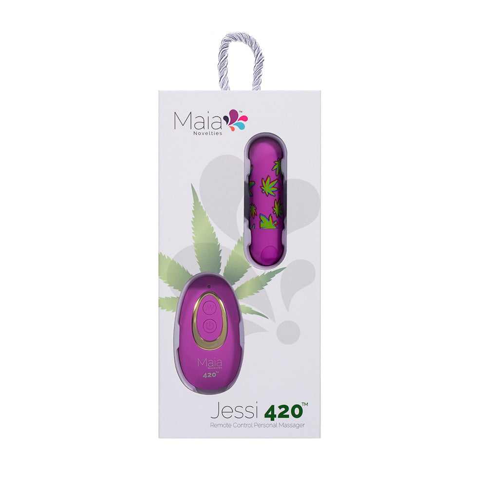 Maia JESSI 420 Remote -  7.6 cm USB Rechargeable Bullet with Wireless Remote