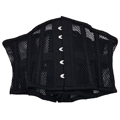Rouge Mesh Corset -  Black Size S/M or L/XL or 3/4XL