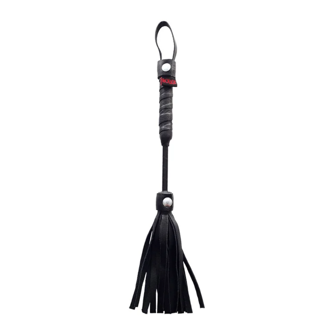 Rouge Mini Leather Flogger (Black) – Small Leather Flogger Default Title Whips & Paddles