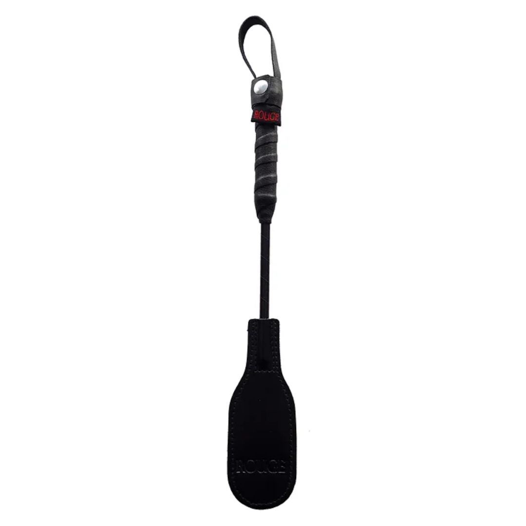 Rouge Mini Leather Oval Paddle (Black) – Small Paddle Default Title Whips & Paddles
