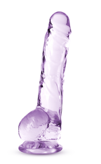 Naturally Yours 8 Inch Crystaline Dildo Amethyst > Dildos > Realistic Dildos