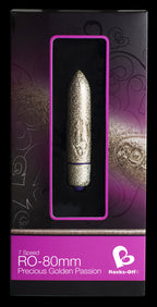 RO-80mm 7 Speed Precious Rose Gold Vibrating Bullet Toy > Vibrators > Mini Vibrators
