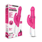 Rabbit Essentials Pleasure Beads Rabbit Vibrator in Hot Pink with Battery and Body-Safe Silicone Default Title > Vibrators > Ladies > Rabbit Multi