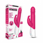 Rabbit Essentials G-Spot Thrusting Rabbit Vibrator Hot Pink with Ultra-Soft Silicone and Throbbing Shaft Default Title > Vibrators > Ladies > Rabbit Multi