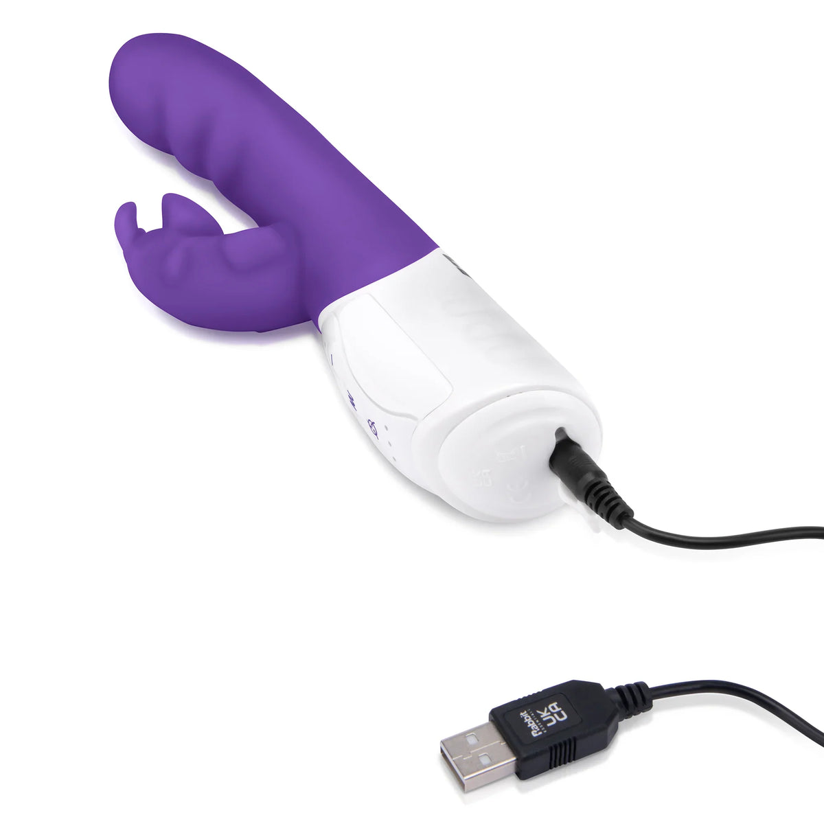 Rabbit Essentials Clitoral Suction Rabbit Vibrator in Purple with Charging and Silicone Body-Safe Material > Vibrators > Ladies > Rabbit Multi