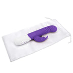 Rabbit Essentials Rechargeable Slim Shaft Thrusting G-Spot Rabbit Vibrator - Purple