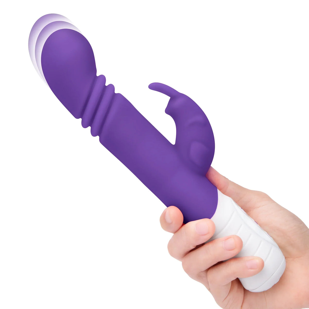 Rabbit Essentials Slim Shaft Thrusting G-Spot Rabbit Vibrator with Satin Storage Bag > Vibrators > Ladies > Rabbit Multi