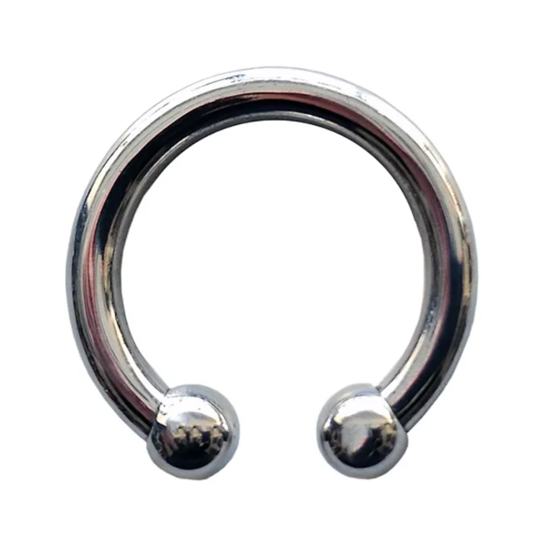 Rouge Stainless Steel Horseshoe Cock Ring 30mm Polished – Sleek Metal Cock Ring Silver > Cock Ring > Metal