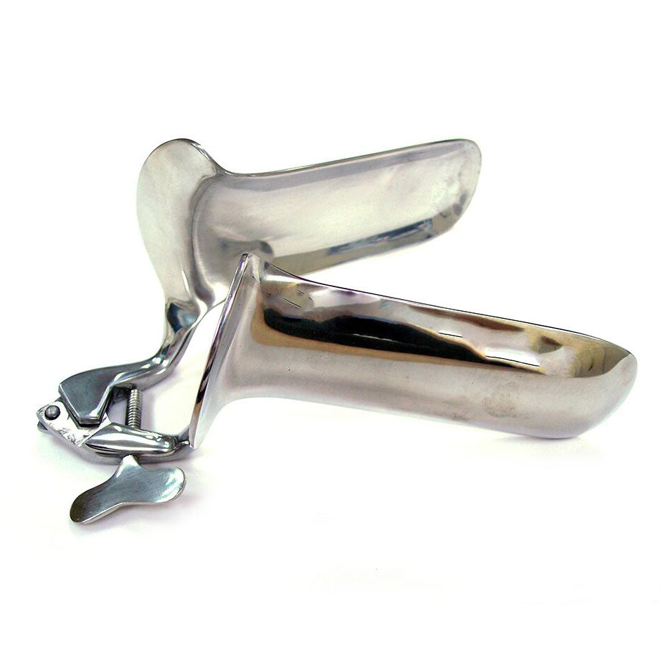 Rouge Stainless Steel Vaginal Speculum Large Mirror > Bondage Gear > Medical Instruments