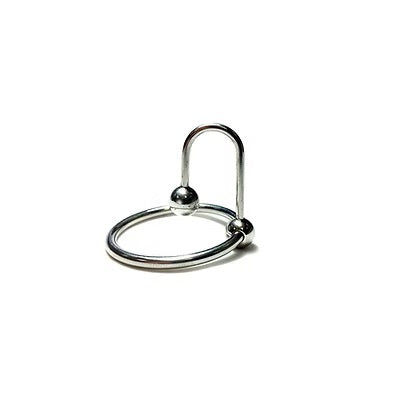 Rouge Stainless Steel Sperm Stopper Ring with 33mm Glands Ring and 8mm Stopper Ball Default Title Sounding Rods