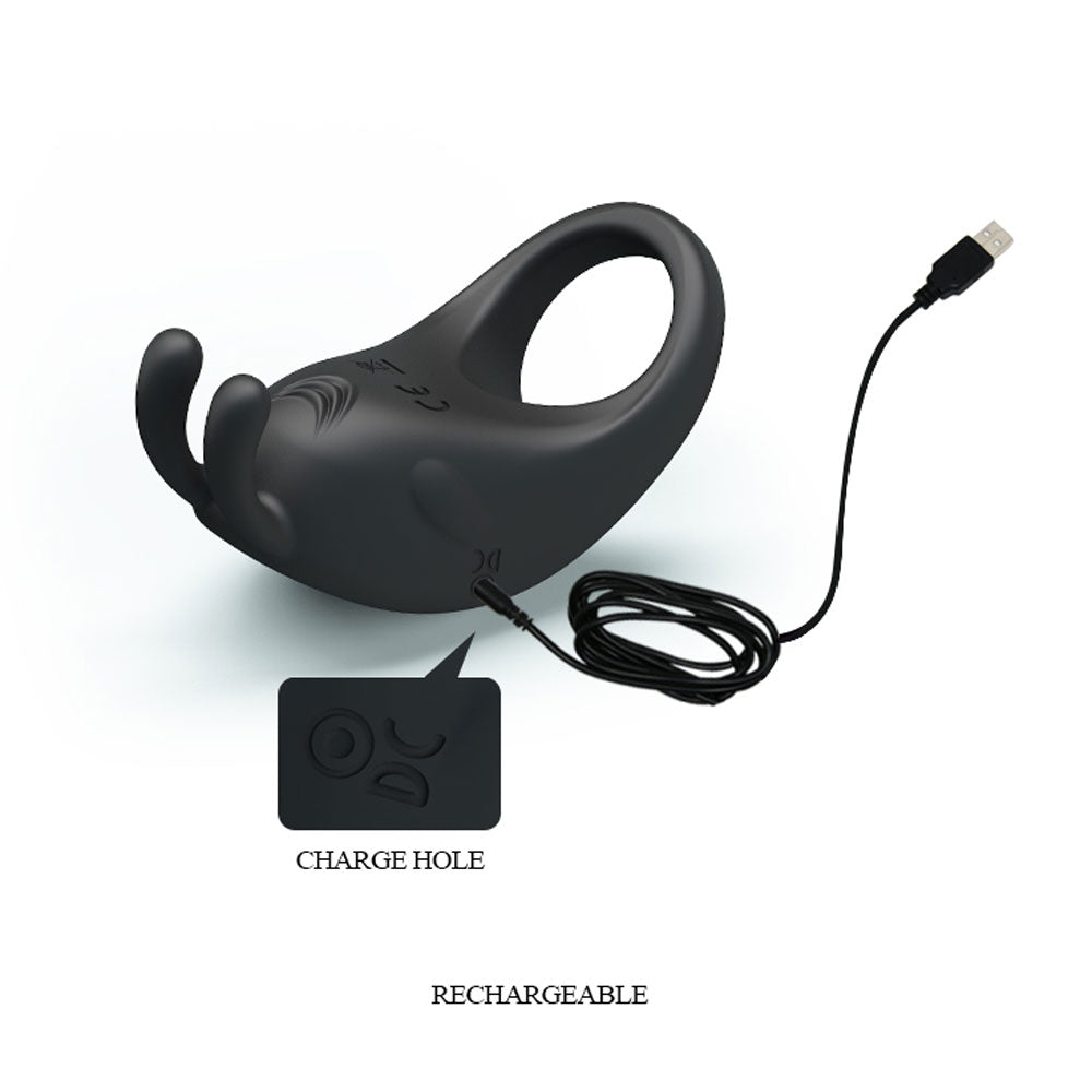 Rechargeable Rabbit Vibrator Cockring – Rechargeable Rabbit Vibrator Cockring > Cock Ring > Vibrating