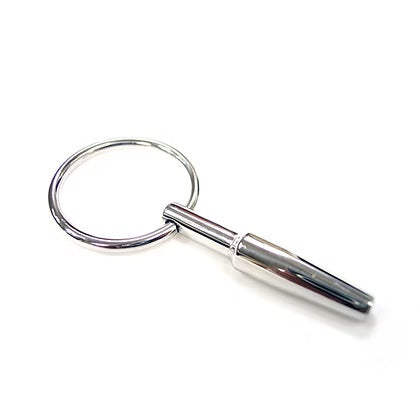 Rouge Stainless Steel Urethral Probe With Grip Ring Default Title > Sex Toys For Men > Sounding Rods