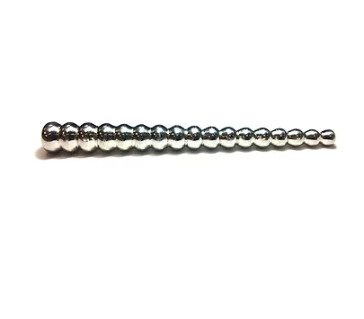Rouge Stainless Steel Beaded Hollow Urethral Sound 10 Inches Secondary image