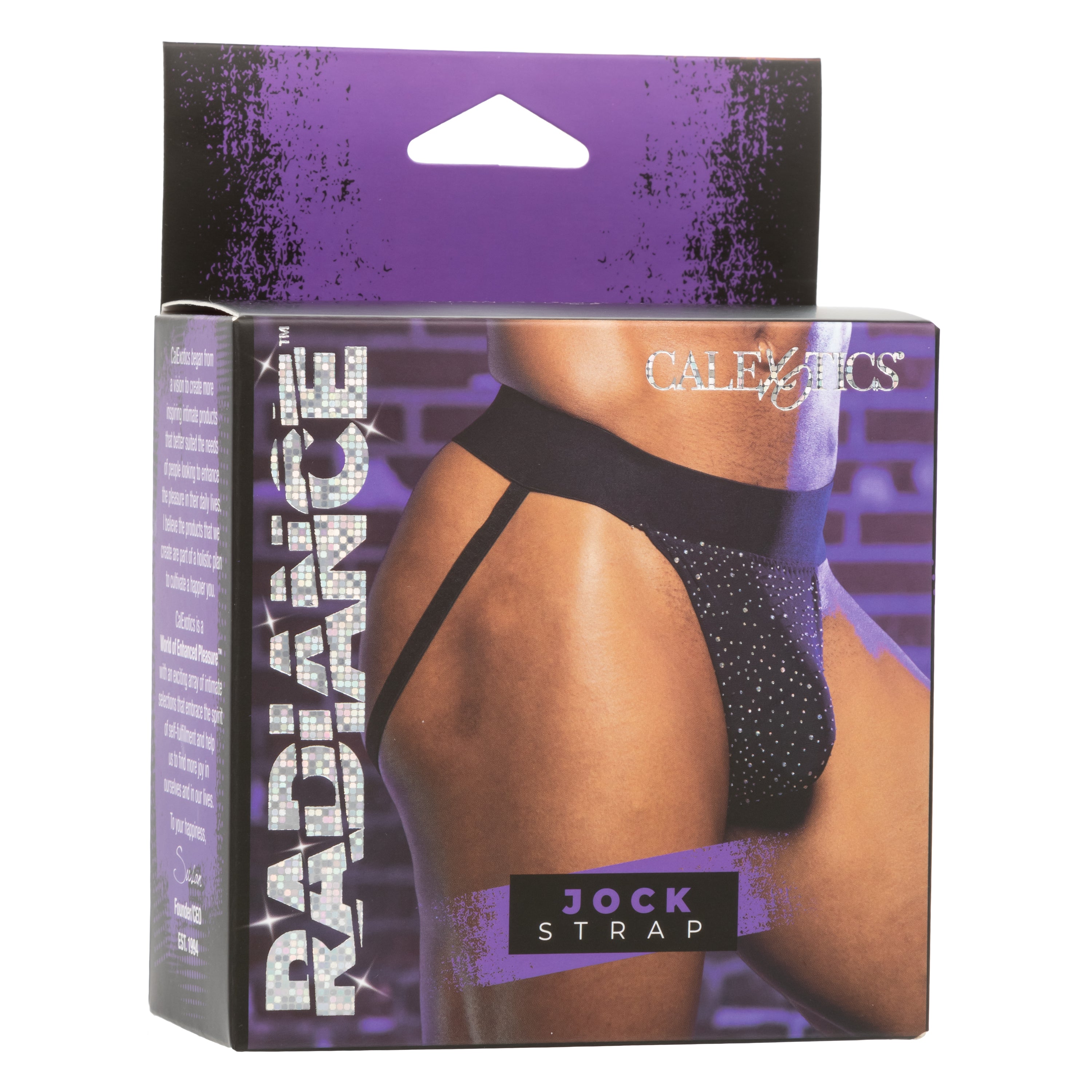 Radiance Jock Strap Black Iridescent Rhinestone Mesh Medium > Clothes > Jockstraps