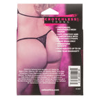 Radiance Plus Size Black Crotchless Thong with Rhinestone Accents Fits Up to 3X > Clothes > Plus Size Lingerie