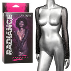 Radiance Shoulder Shrug Black Stretchy Mesh with Sparkling Rhinestones Full Length Sleeves One Size > Clothes > Lingerie Sets