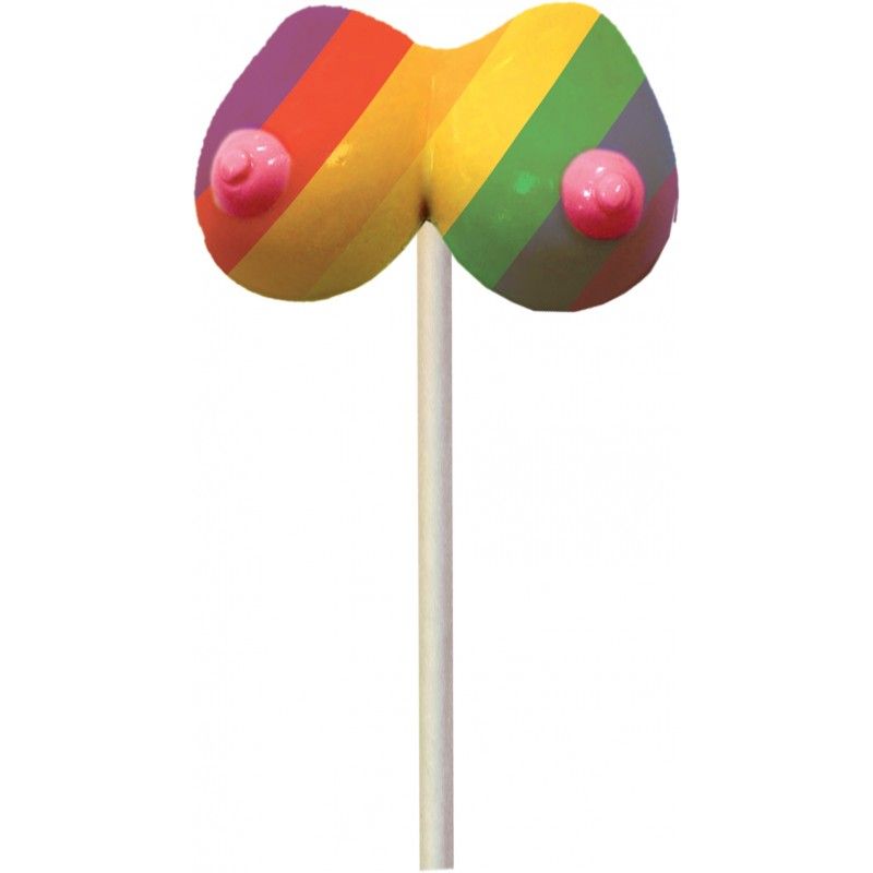 Rainbow Boobie Candy Pop – Multi-Flavored Edible Candy > Novelties > Candy & Edible Items Main image
