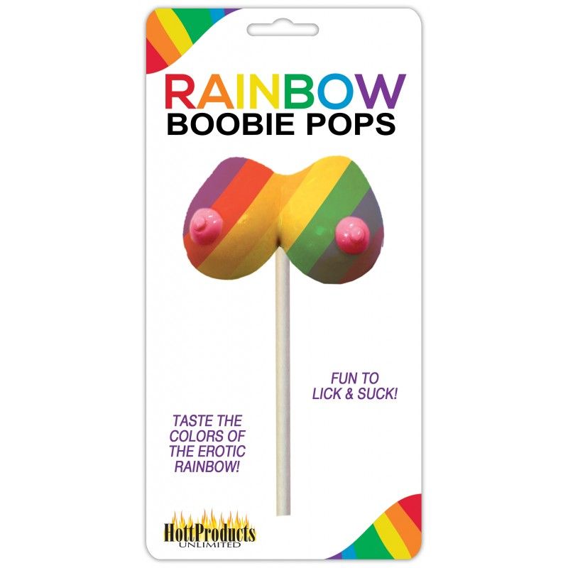 Rainbow Boobie Candy Pop – Multi-Flavored Edible Candy > Novelties > Candy & Edible Items Main image