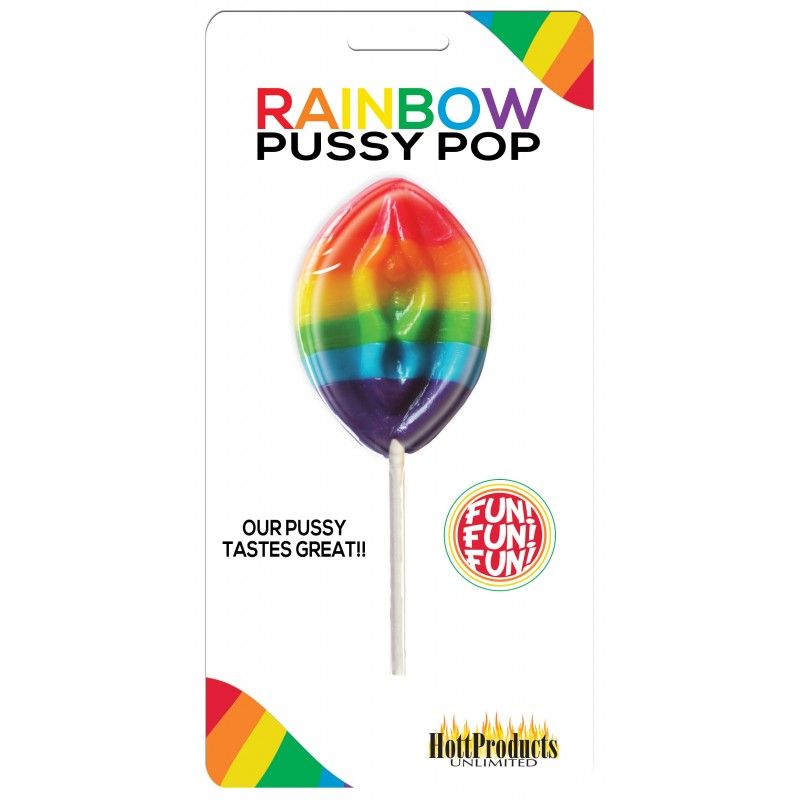 Rainbow Pussy Pop – Multi-Flavored Erotic Candy Lollipop > Novelties > Candy & Edible Items