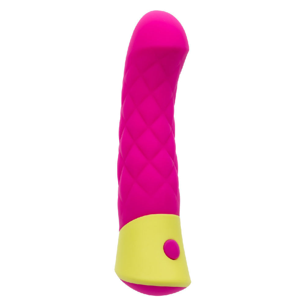Rave Quilted G Silicone Vibrator Pink Waterproof Massager Secondary image