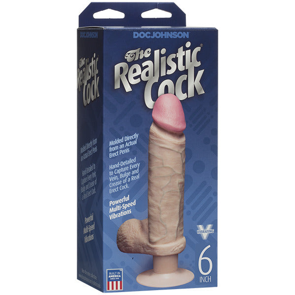 Ultraskyn Vibrating 6 Inch Phthalate-Free Suction Cup Dildo – Realistic Vibrating Dildo > Dildos > Realistic Dildos