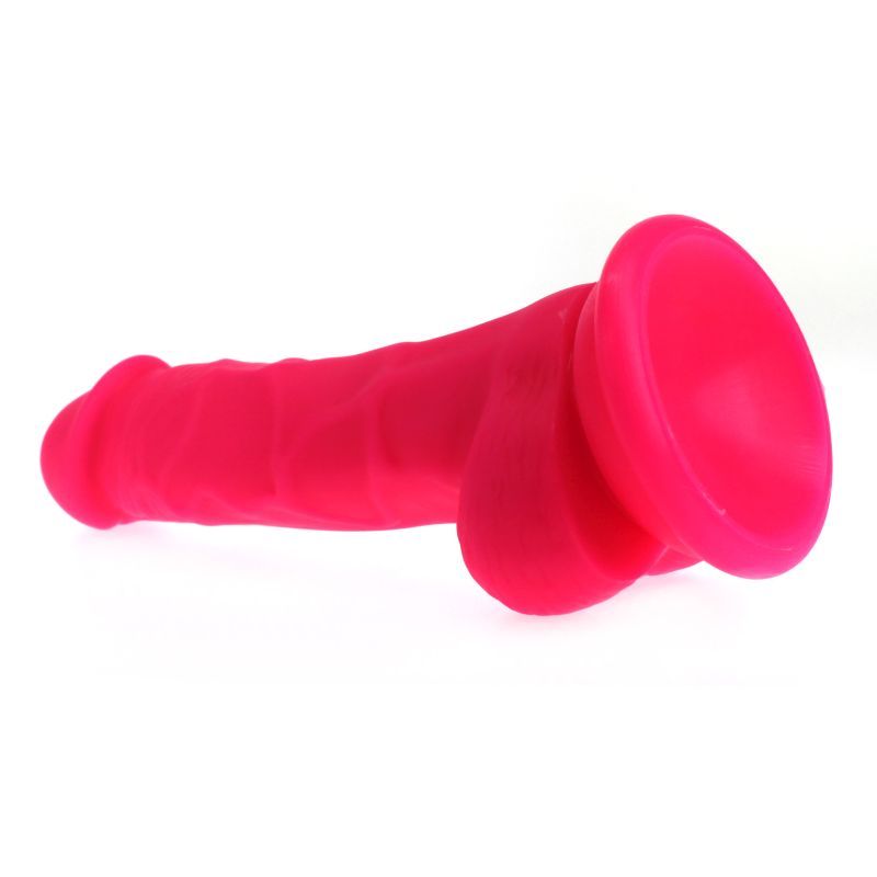 Realistic 13cm Insertable Dildo with Veined Shaft and Balls in Pink Secondary image