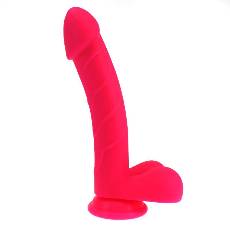 Realistic Pink Dildo with Balls 19cm Insertable Length > Dildos > Realistic Dildos Main image