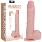 Realrock 20cm Vibrating and Rotating Cock with Balls 8" Inch > Vibrators > Realistic Vibrators