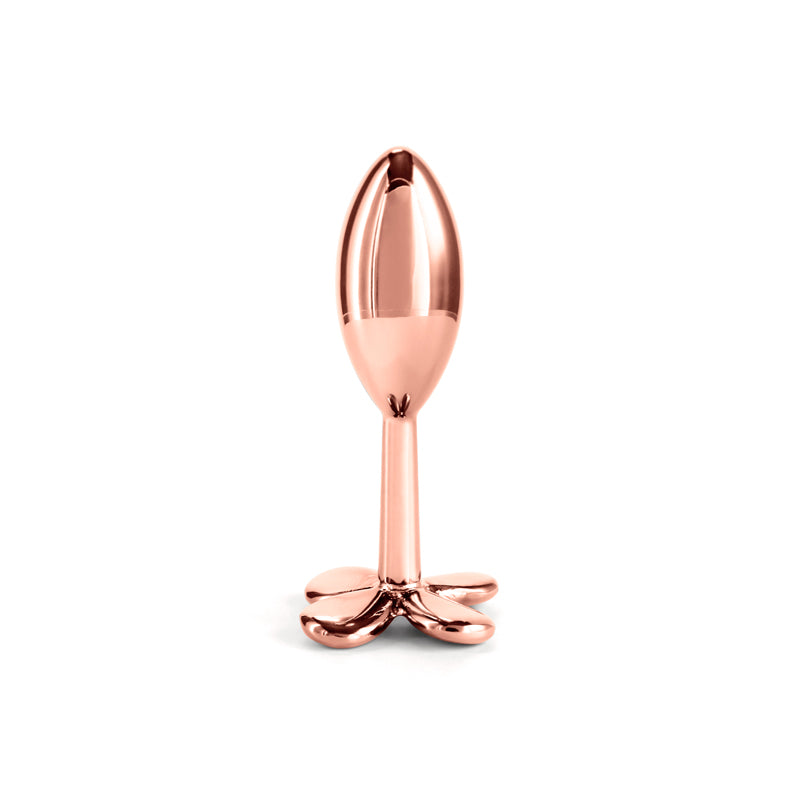 Rear Assets Clover Metallic Butt Plug 9.2 cm Rose Gold > Anal Range > Butt Plugs Main image