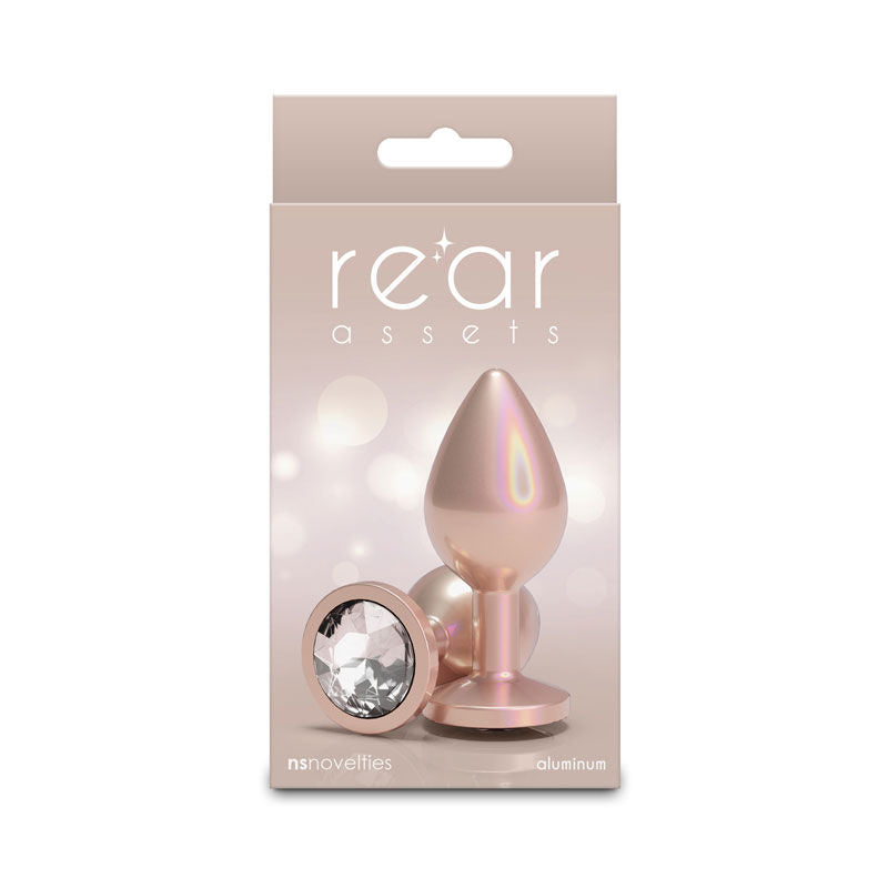Rear Assets Iridescent Champagne Medium – Lightweight Butt Plug > Anal Range > Butt Plugs