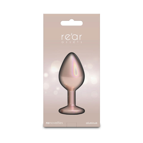 Rear Assets Iridescent Champagne Medium – Lightweight Butt Plug Butt Plugs