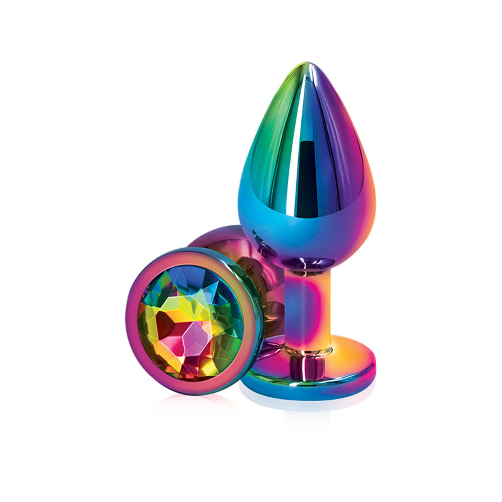 Rear Assets Round Jewel Metal Butt Plug > Anal Range > Jewel Butt Plugs