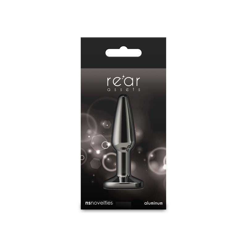 Rear Assets Tapered Small (Gunmetal Black) – Lightweight Butt Plug Butt Plugs