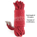 Rebellion Reign Ebony Silky Bondage Rope 10 Meter > Bondage Gear > Rope