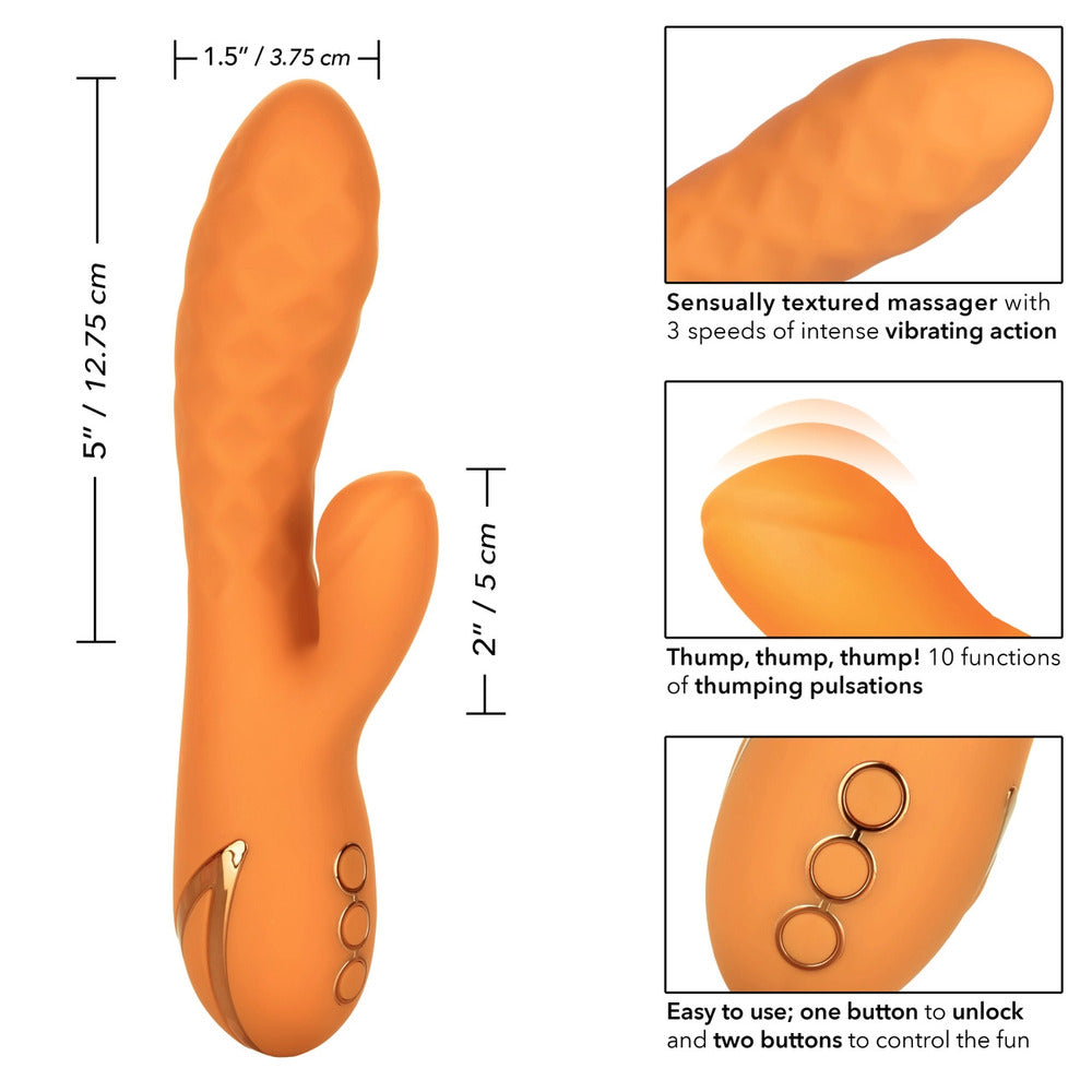 Pasadena Player 8 Inch Rechargeable Silicone Clit Vibrator > Vibrators > Ladies > Rabbit