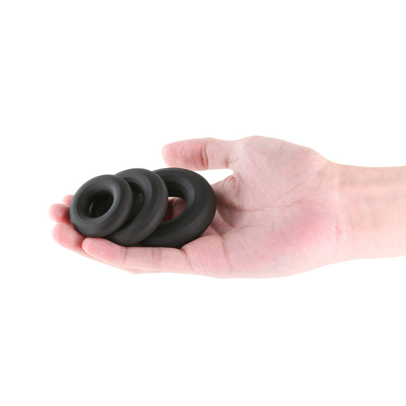 Renegade 3pc Fireman Rings - Assorted Sizes Silicone Set Secondary image