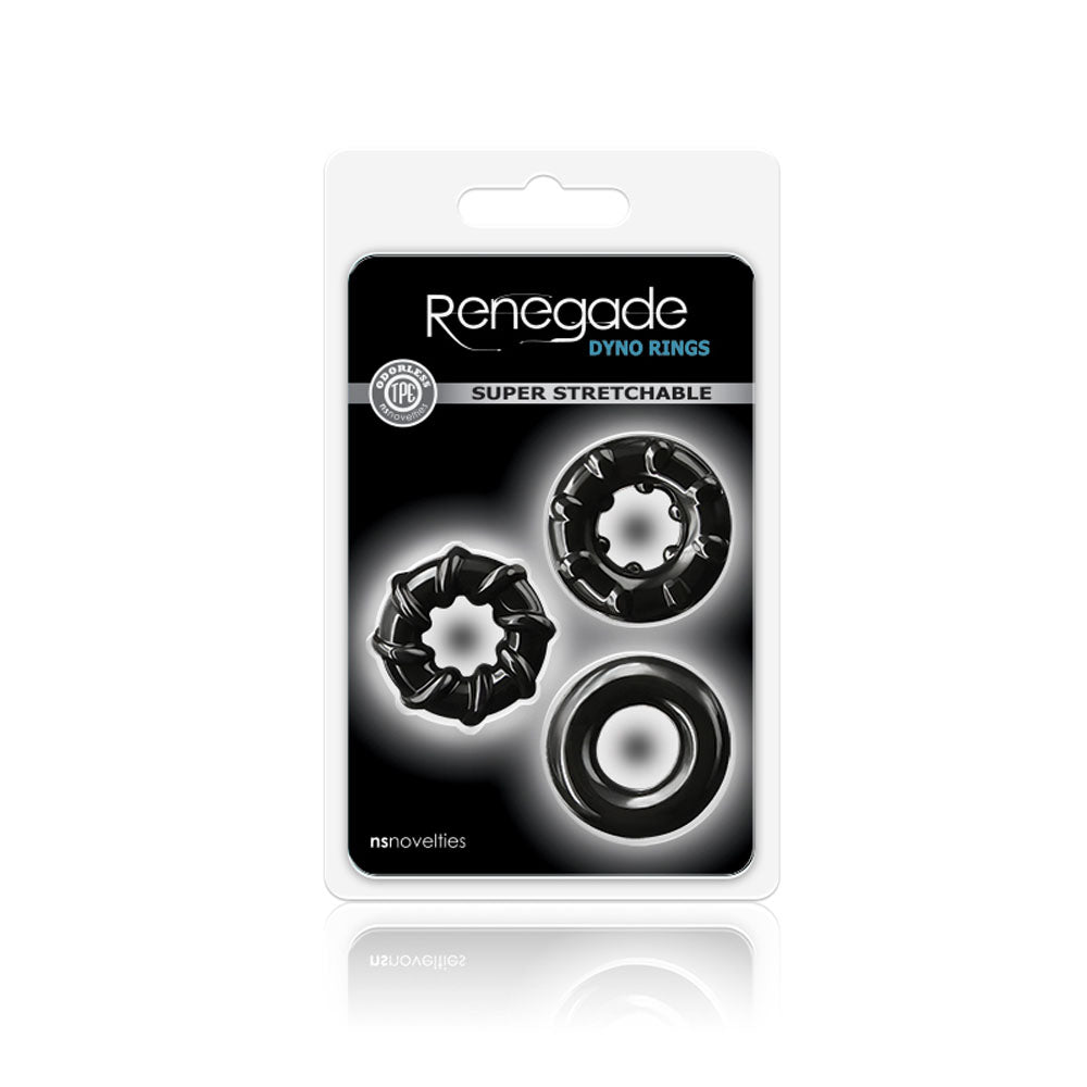Renegade Dyno Rings Black Cock Rings Set of 3 > Cock Ring > Sets Main image