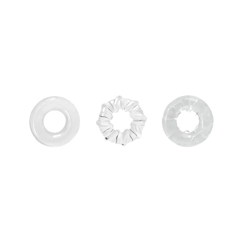 Renegade Dyno Rings Clear Cock Rings Set of 3 > Cock Ring > Sets
