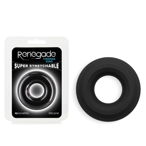 Renegade Fireman Ring - Large - Silicone Comfort Fit - Super Stretch > Cock Ring > Single