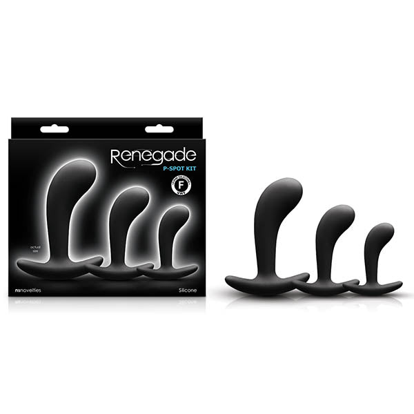 Renegade P Spot Kit Black Anal Plugs Set of 3 Sizes Default Title > Anal Range > Butt Plug Kits