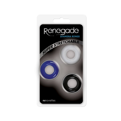 Renegade Stamina Rings - Coloured Cock Rings - Set of 3 COCK RING Set